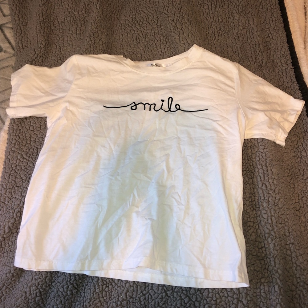 white crop top